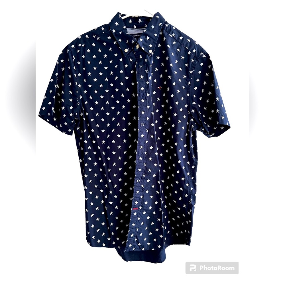 Tommy Hilfiger Short Sleeve Button Down Shirt - Medium (NWT)
